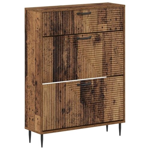 Ormar za cipele HAARLEM 78 x 24 x 103 cm Konstruirano drvo - Staro drvo Cijena