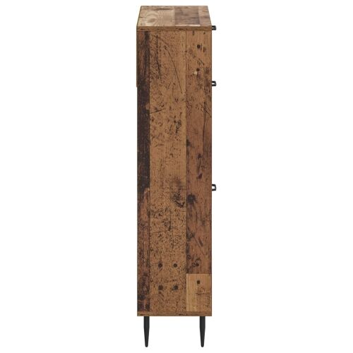 Ormar za cipele HAARLEM 78 x 24 x 103 cm Konstruirano drvo - Staro drvo Cijena