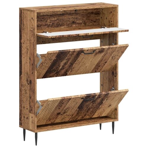 Ormar za cipele HAARLEM 78 x 24 x 103 cm Konstruirano drvo - Staro drvo Cijena