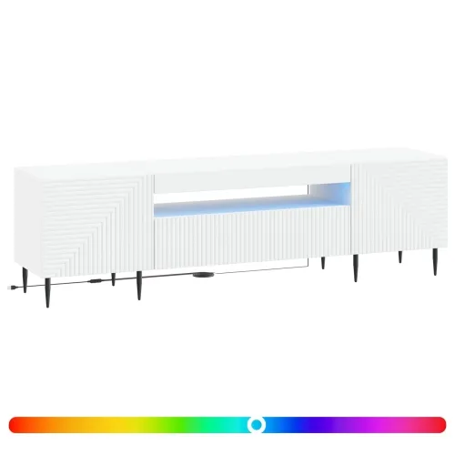 LED TV kabinet HAARLEM 153 x 35 x 43 cm Bijela - Bijela Cijena