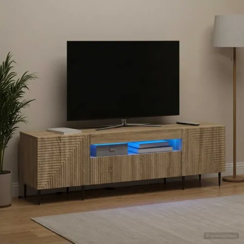 LED TV kabinet HAARLEM 153 x 35 x 43 cm Hrast sonoma - Hrast sonoma Cijena