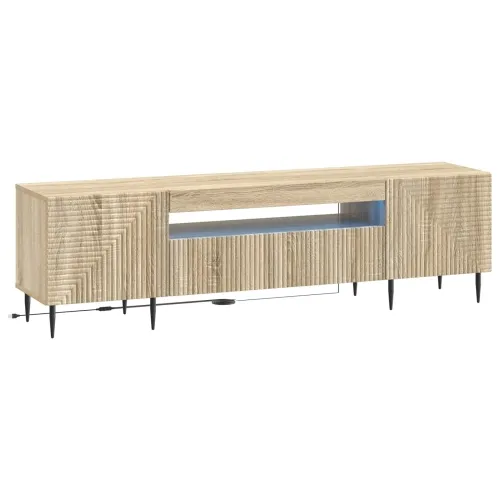 LED TV kabinet HAARLEM 153 x 35 x 43 cm Hrast sonoma - Hrast sonoma Cijena