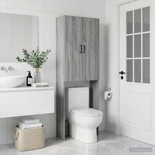 Kabinetska WC HAARLEM Siva Sonoma 66 x 25,5 x 190 cm - Siva Sonoma Cijena