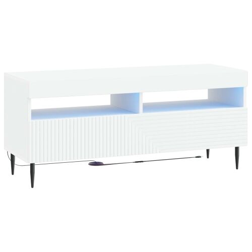 LED TV kabinet HAARLEM 100 x 35 x 43 cm Bijela - Bijela Cijena