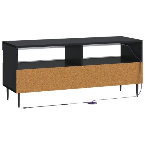 LED TV kabinet HAARLEM 100 x 35 x 43 cm Crna Konstruirano drvo - Crna Cijena