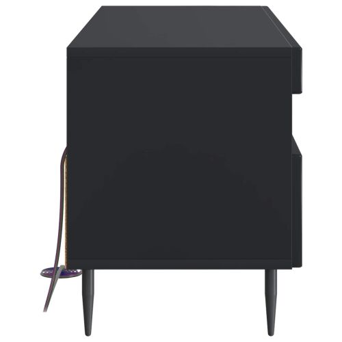 LED TV kabinet HAARLEM 100 x 35 x 43 cm Crna Konstruirano drvo - Crna Cijena