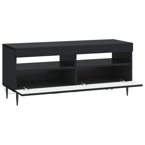 LED TV kabinet HAARLEM 100 x 35 x 43 cm Crna Konstruirano drvo - Crna Cijena