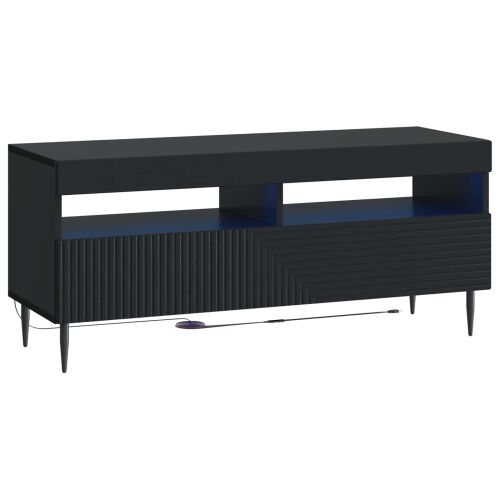 LED TV kabinet HAARLEM 100 x 35 x 43 cm Crna Konstruirano drvo - Crna Cijena
