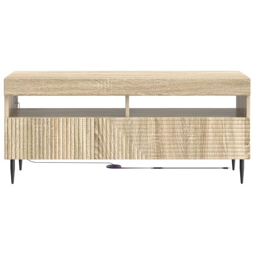 LED TV kabinet HAARLEM 100 x 35 x 43 cm Hrast sonoma - Hrast sonoma Cijena