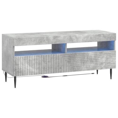 LED TV kabinet HAARLEM 100 x 35 x 43 cm Betonska siva - Betonska siva Cijena