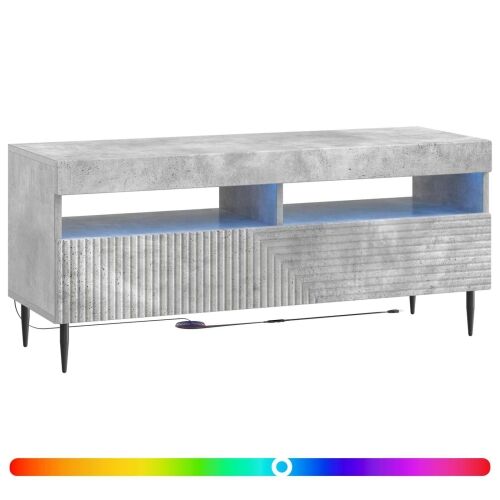 LED TV kabinet HAARLEM 100 x 35 x 43 cm Betonska siva - Betonska siva Cijena