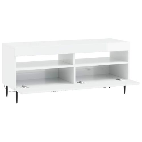 LED TV kabinet HAARLEM 100 x 35 x 43 cm Bijela visokog sjaja - Bijela visokog sjaja Cijena