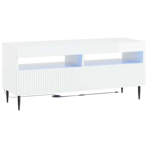 LED TV kabinet HAARLEM 100 x 35 x 43 cm Bijela visokog sjaja - Bijela visokog sjaja Cijena