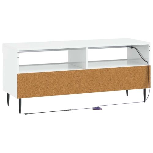 LED TV kabinet HAARLEM 100 x 35 x 43 cm Bijela visokog sjaja - Bijela visokog sjaja Cijena