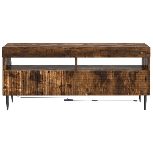 LED TV kabinet HAARLEM 100 x 35 x 43 cm Dimljeni hrast - Dimljeni hrast Cijena