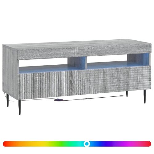 LED TV kabinet HAARLEM 100 x 35 x 43 cm Siva Sonoma - Siva Sonoma Cijena