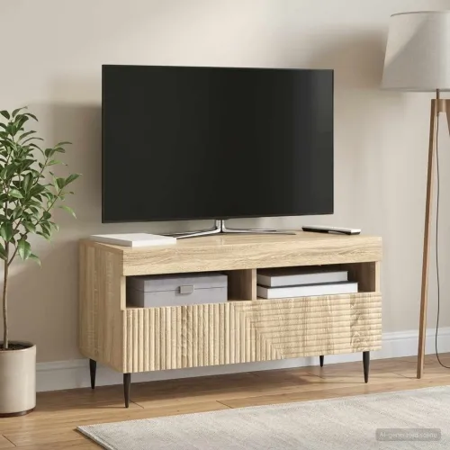 LED TV kabinet HAARLEM 81 x 35 x 43 cm Hrast sonoma - Hrast sonoma Cijena