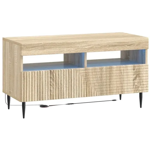 LED TV kabinet HAARLEM 81 x 35 x 43 cm Hrast sonoma - Hrast sonoma Cijena