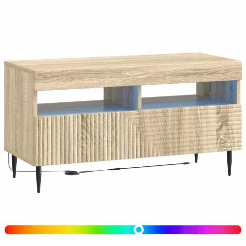 LED TV kabinet HAARLEM 81 x 35 x 43 cm Hrast sonoma - Hrast sonoma Cijena