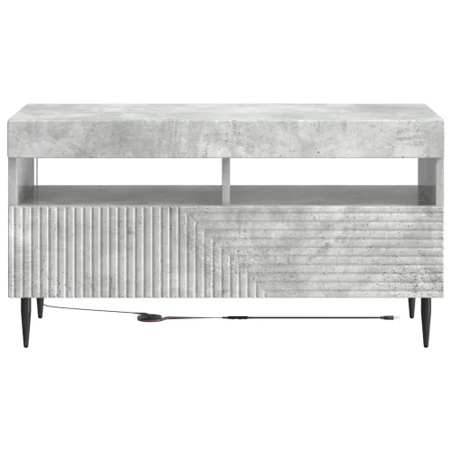 LED TV kabinet HAARLEM 81 x 35 x 43 cm Betonska siva - Betonska siva Cijena