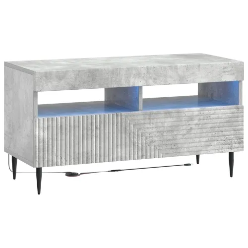 LED TV kabinet HAARLEM 81 x 35 x 43 cm Betonska siva - Betonska siva Cijena