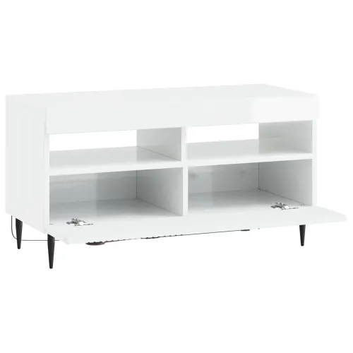 LED TV kabinet HAARLEM 81 x 35 x 43 cm Bijela visokog sjaja - Bijela visokog sjaja Cijena