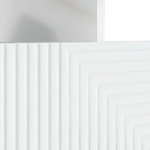 LED TV kabinet HAARLEM 81 x 35 x 43 cm Bijela visokog sjaja - Bijela visokog sjaja Cijena