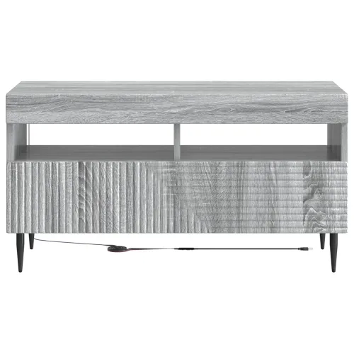 LED TV kabinet HAARLEM 81 x 35 x 43 cm Siva Sonoma - Siva Sonoma Cijena