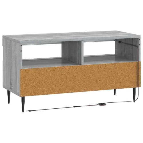 LED TV kabinet HAARLEM 81 x 35 x 43 cm Siva Sonoma - Siva Sonoma Cijena