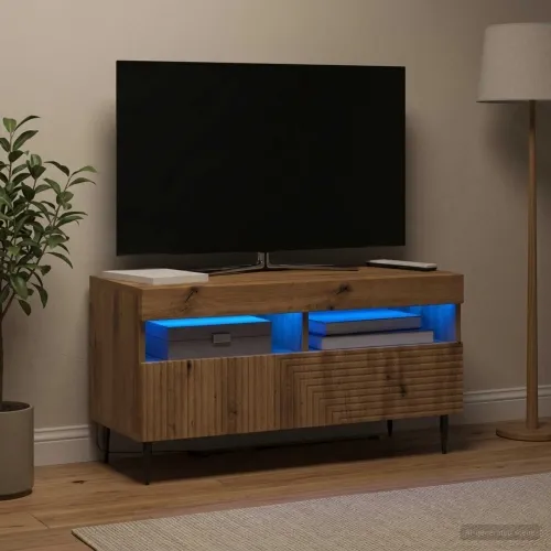 LED TV kabinet HAARLEM 81 x 35 x 43 cm Hrast artisan - Hrast artisan Cijena