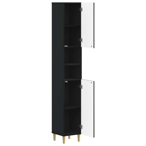 Kupaonski ormar s otvorenom policom DELFT Crna 30 x 31 x 190 cm - Crna Cijena