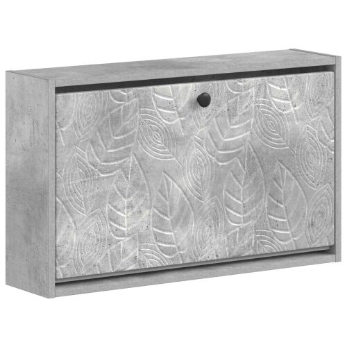 Ormar za cipele na zidu DELFT 71 x 17 x 43 cm Konstruirano drvo - Betonska siva Cijena