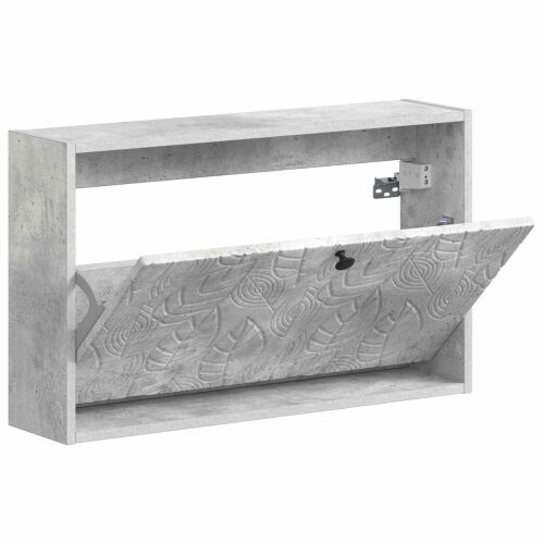 Ormar za cipele na zidu DELFT 71 x 17 x 43 cm Konstruirano drvo - Betonska siva Cijena