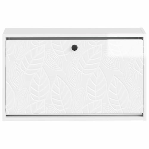 Ormar za cipele na zidu DELFT 71 x 17 x 43 cm Konstruirano drvo - Bijela visokog sjaja Cijena