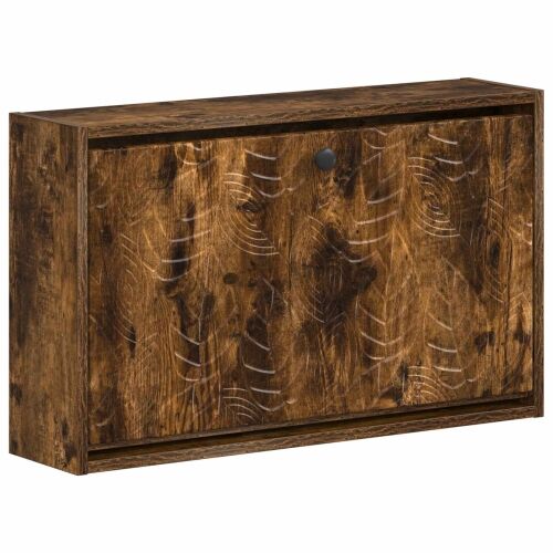 Ormar za cipele na zidu DELFT 71 x 17 x 43 cm Konstruirano drvo - Dimljeni hrast Cijena