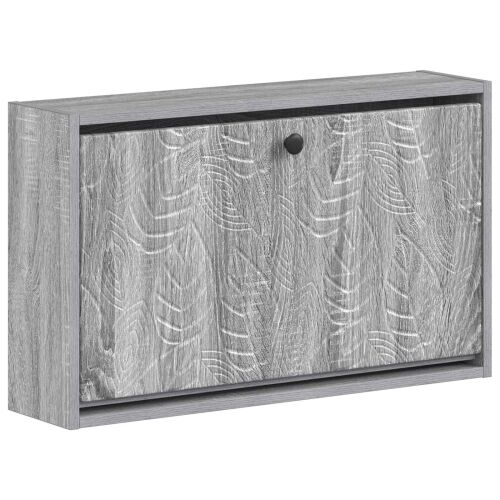 Ormar za cipele na zidu DELFT 71 x 17 x 43 cm Konstruirano drvo - Siva Sonoma Cijena