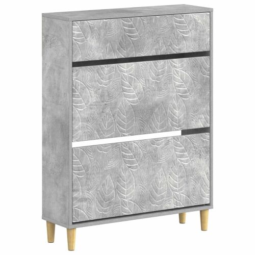 Ormar za cipele DELFT 78 x 24 x 103 cm Konstruirano drvo - Betonska siva Cijena
