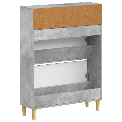 Ormar za cipele DELFT 78 x 24 x 103 cm Konstruirano drvo - Betonska siva Cijena
