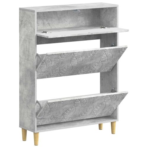 Ormar za cipele DELFT 78 x 24 x 103 cm Konstruirano drvo - Betonska siva Cijena