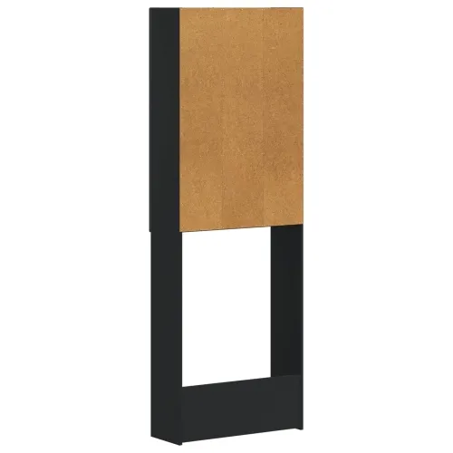 Kabinetska WC DELFT Crna 66 x 25,5 x 190 cm Konstruirano drvo - Crna Cijena