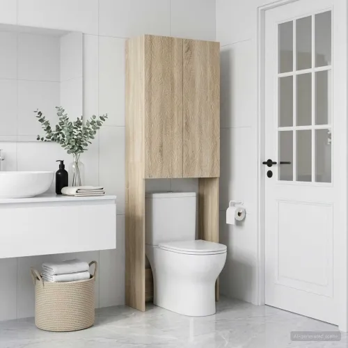 Kabinetska WC DELFT Hrast sonoma 66 x 25,5 x 190 cm - Hrast sonoma Cijena