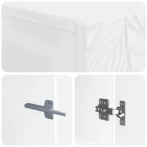 Kabinetska WC DELFT Bijela visokog sjaja 66 x 25,5 x 190 cm - Bijela visokog sjaja Cijena