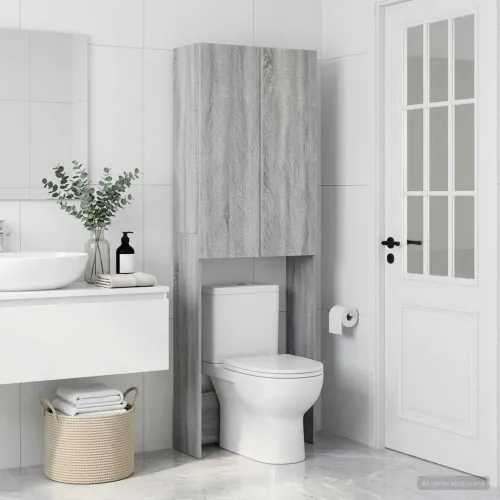 Kabinetska WC DELFT Siva Sonoma 66 x 25,5 x 190 cm - Siva Sonoma Cijena