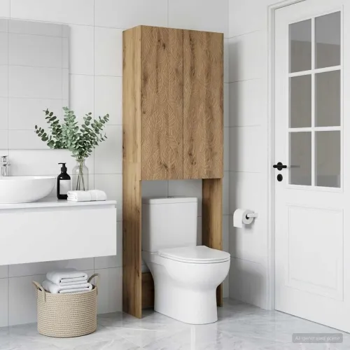 Kabinetska WC DELFT Hrast artisan 66 x 25,5 x 190 cm - Hrast artisan Cijena