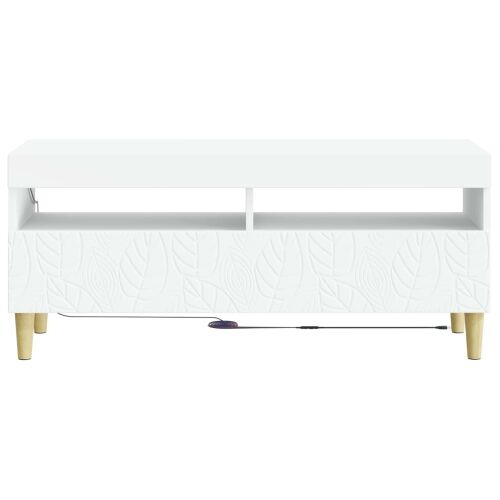 LED TV kabinet Bijela Konstruirano drvo - Bijela Cijena
