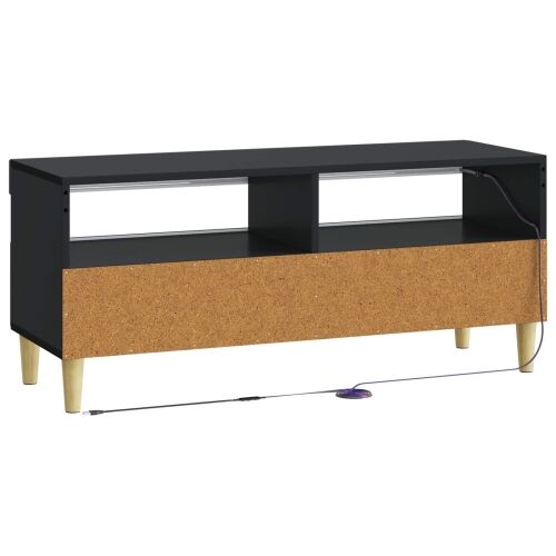 LED TV kabinet Crna Konstruirano drvo - Crna Cijena