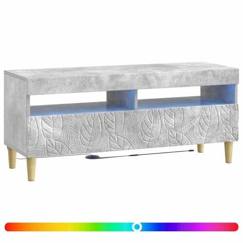 LED TV kabinet Betonska siva Konstruirano drvo - Betonska siva Cijena