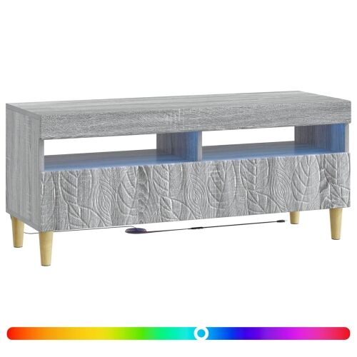 LED TV kabinet Siva Sonoma Konstruirano drvo - Siva Sonoma Cijena