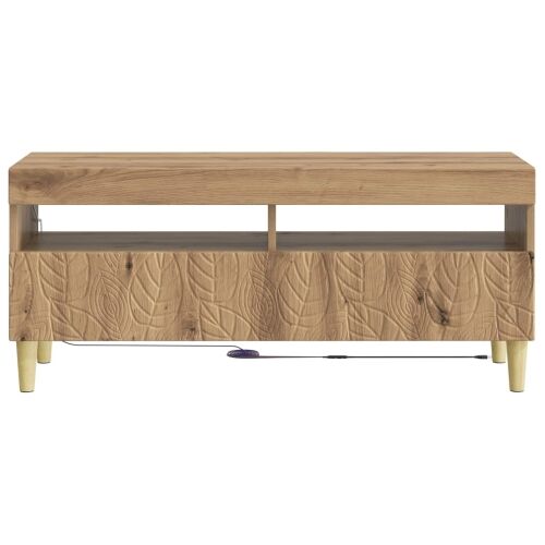 LED TV kabinet Hrast artisan Konstruirano drvo - Hrast artisan Cijena