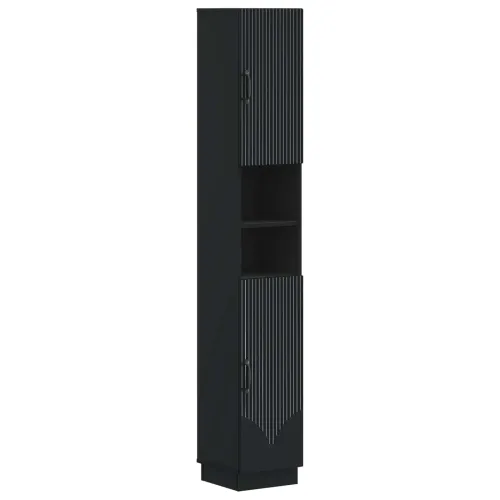 Kupaonski ormar s otvorenom policom HOORN Crna 30 x 31 x 187 cm - Crna Cijena